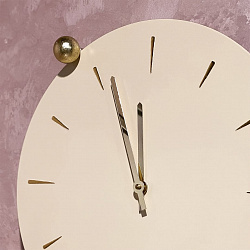 Часы «Терра» Бранч Айвори, мраморное золото, арт. 45018