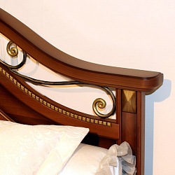 Двуспальная кровать, вариант №1 без ножной спинки 1200x2000