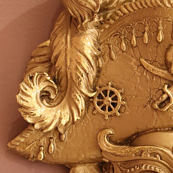 Панно настенное «Маска №4», бронза с позолотой, арт. 169-857